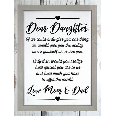 dear daughter if i could give you one thing in life i would give you the ability etsy