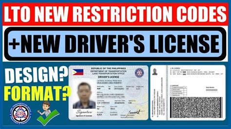 Lto New Restriction Code New Drivers License Design Format Youtube