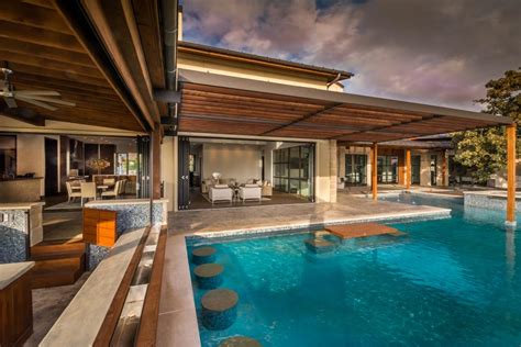 Contemporary Outdoor Living Area And Pool Hgtv