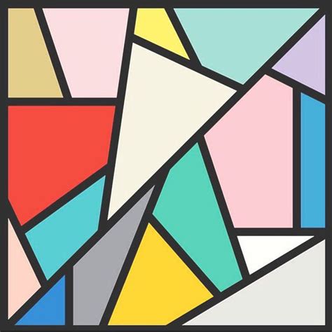 Not By Design Geometric Art Colorful Art Abstract