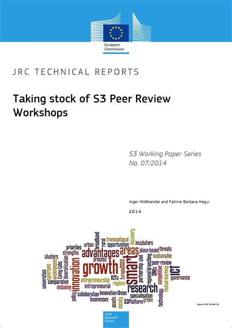 Taking Stock Of S3 Peer Review Workshops Smart Specialisation Platform