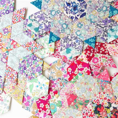 Perfect English Paper Piecing Alice Caroline Liberty Fabric Patterns Kits And More