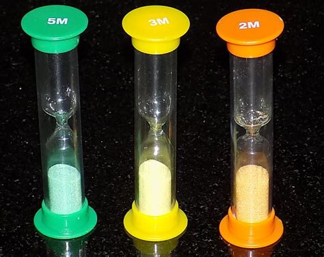 Colourful Sand Timers Science2life