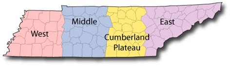 State Parks In Tennessee Map Time Zones Map