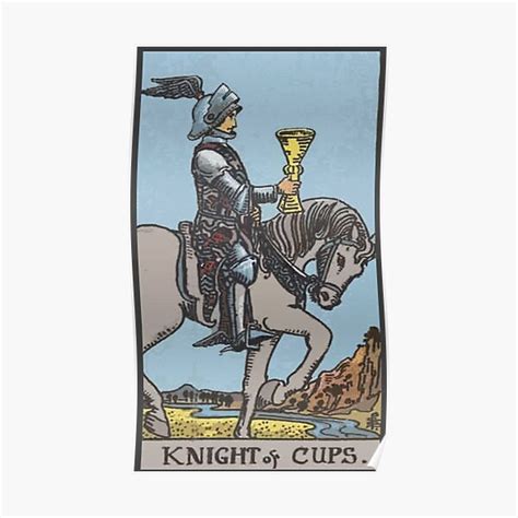 High Quality Knight Of Cups Rider Waite Tarot Card Poster For Sale