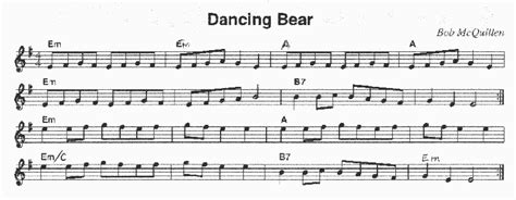 Dancing Bear North Atlantic Tune List