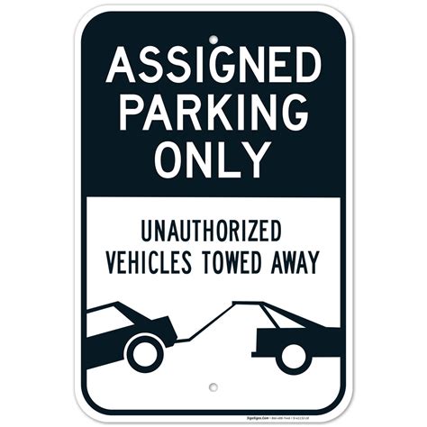 Assigned Parking Only Sign Sigo Signs
