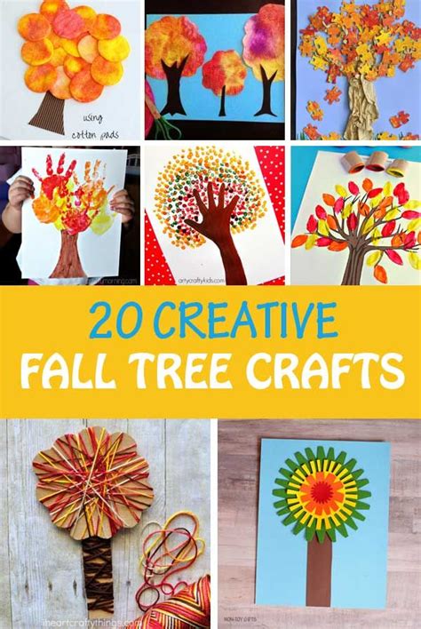 20 Fall Tree Crafts For Kids Easy And Gorgeous For All Ages