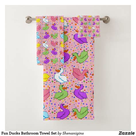 Child donald duck bathroom set. Colorful Ducks Bathroom Towel Set | Zazzle.com | Duck ...