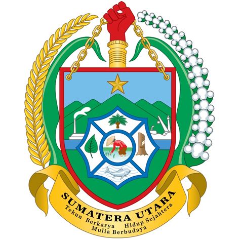 Jual Bordir Logo Emblem Provinsi Sumatra Utara Bordir Komputer