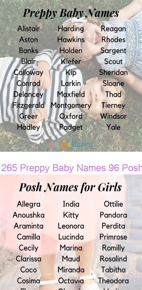 265 Preppy Baby Names 96 Posh Baby Names Preppy Girl Names Posh Baby