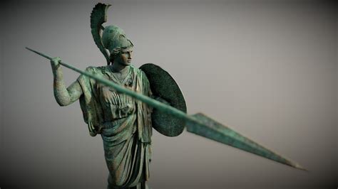 Athena Promachos 3d Model By Colinfizgig [794fa13] Sketchfab