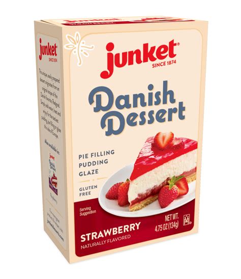 Strawberry Danish Dessert Case Of 12 Junket Desserts