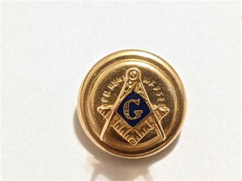 Vintage 14k Yellow Gold Masonic Lapel Pin Masonic Vintage Lapel Pins