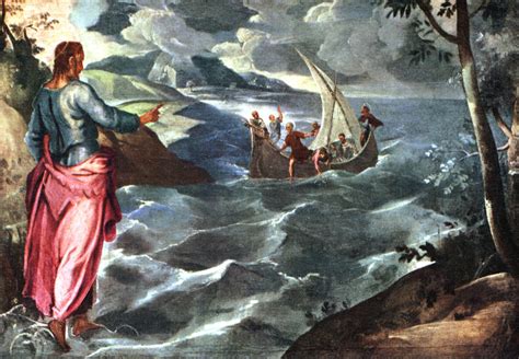 Christ At The Sea Of Galilee Posters And Prints By Jacopo Tintoretto