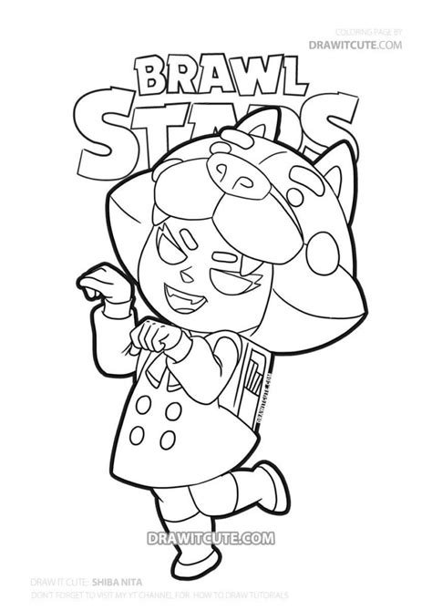 Nita Brawl Stars Coloring Pages Printable Coloring Pages The Best