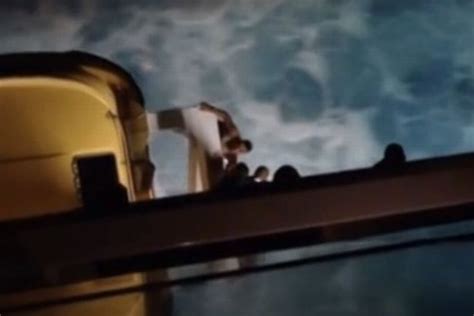 Caribbean Cruise Ship Passenger Captures Horrifying Moment Man Jumps