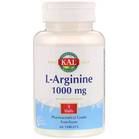 Kal L Arginine 1000 Mg 60 Tablets