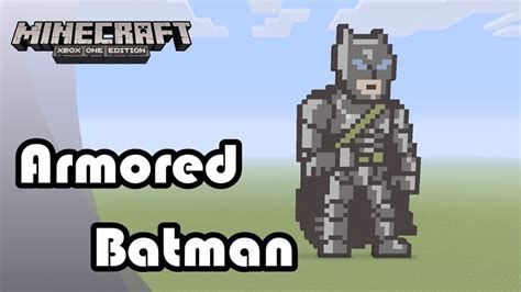 Minecraft Pixel Art Tutorial And Showcase Armored Batman Batman V