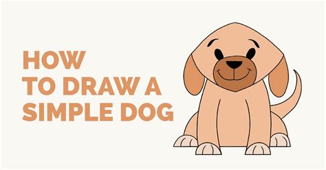 How To Draw A Simple Dog Easy Drawing Guides