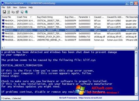 Looking to download safe free latest software now. Download BlueScreenView for Windows 7 (32/64 bit) in English