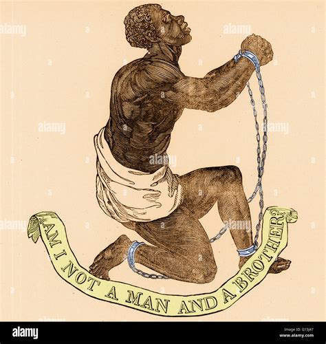 Color Enhanced Abolitionist Illustration The First And Most Identifiable Image Of The 19th