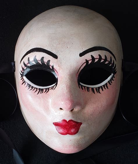Autumn Babydoll Mask Fullfaced Haute Couture Porcelain Mask Creepy