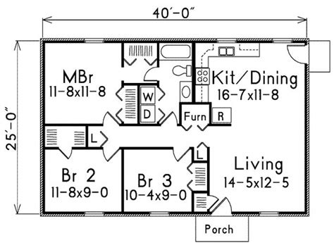 1000 Square Foot House Plans 1 Bedroom 800 Square Foot