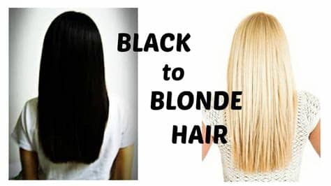 From black to platinum blonde hair transformation (full foil technique). How to bleach black hair blonde - YouTube