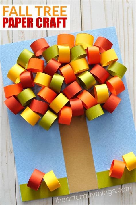 Beautiful Fall Tree Paper Craft Fall Crafts For Kids Kids Fall