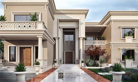 فيلا نيو كلاسيك بسيطة في سلطنة عمان New Classic Villa Oman Facade