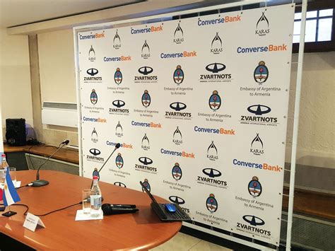 Press Conference Backdrop Template