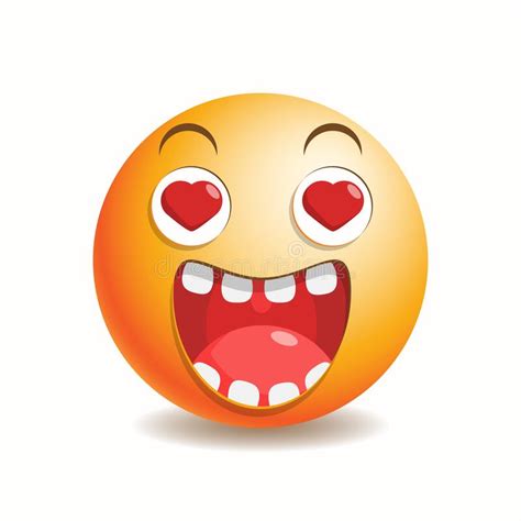 Emoji Emoticono Beso Con Los Ojos Cerrados Y El Corazón Ilustración