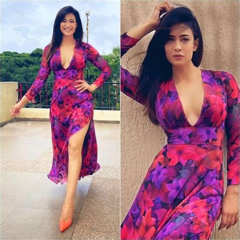 Shweta Tiwari Drops A Hot Bomb As She Stuns In A Thigh High Slit Dress With Plunging Neckline