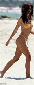 Emily Ratajkowski Slips On Orange Thong Bikini In Miami Daily Mail Online