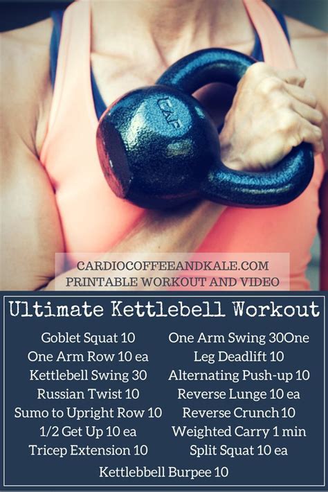 The Only Kettlebell Workout You Ll Ever Need Kettlebell Workout