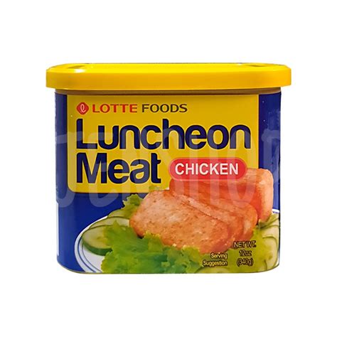 Lotte Foods Luncheon Meat Chicken 340 Grams 12 Oz Shopee Philippines