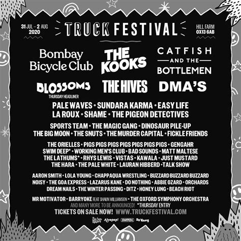 Truck Festival 2020 First Lineup Revealed Rindieheads