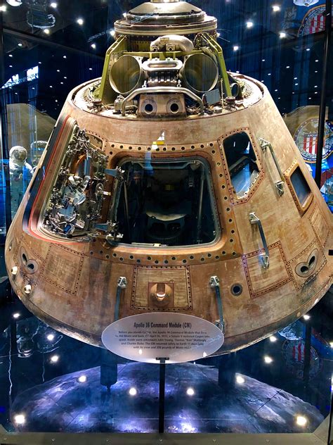 Apollo 16 Command Module at the Space and Rocket Center in Huntsville ...
