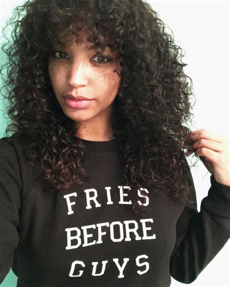 Most of my curly haired friends complain about how unmanageable their hair is. 1000+ images about CURLY BANGS on Pinterest | Naturally ...