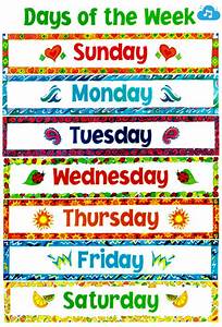 Printable Days Of The Week Chart