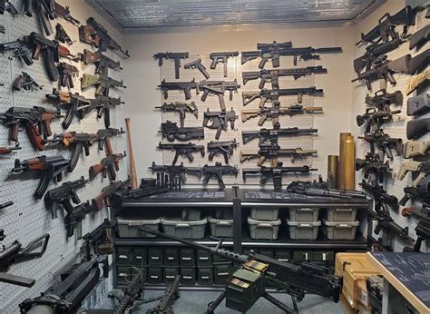Gun Pegboard Firearm Storage Organization