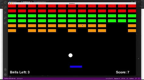 Breakout Clone In Python With Pygame Youtube