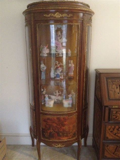 21 posts related to antique corner curio cabinet. Antique Curio Cabinet filled with Dresden Dolls | Antique ...