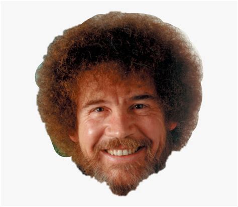 With regis and kathie lee, regis philbin teased him about his afro, which ross sweetly admitted might be more nurtured than. Bob Ross Face Png - Rob Ross , Free Transparent Clipart - ClipartKey
