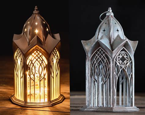 Rusty Elvish Lantern Lord Of The Rings Inspired Decorative Etsy Israel