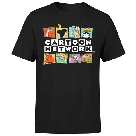 Cartoon Network Logo Characters Mens T Shirt Black Mens Tshirts Cartoon Network T Shirt Black