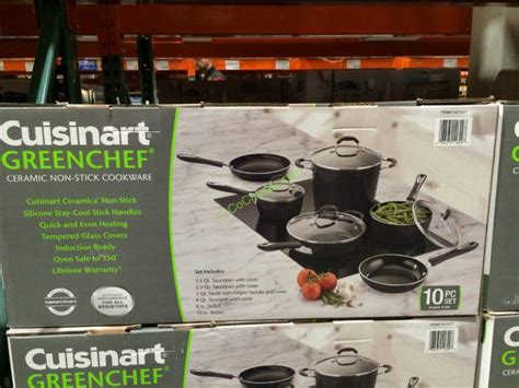 Besides being very cheap graniteware cookware has something, you may like it. Cuisinart 10PC Greenchef Induction Ready Ceramic Non-stick ...