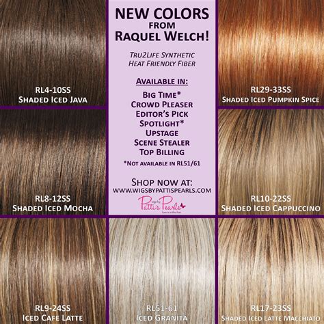 Wig Color Chart Guide