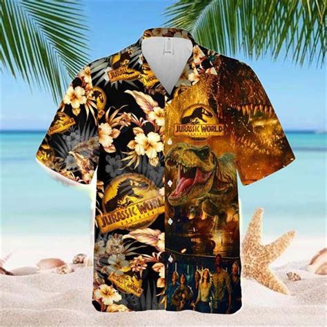 Jurassic 25th Anniversary Dinosaur Park Movie Hawaiian Shirt Shibtee